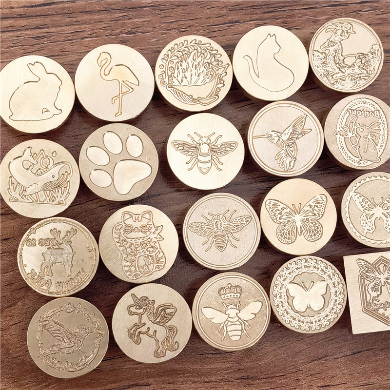 Wax Seal Stamp Set - Głowica do pieczęci z woskiem Motyl