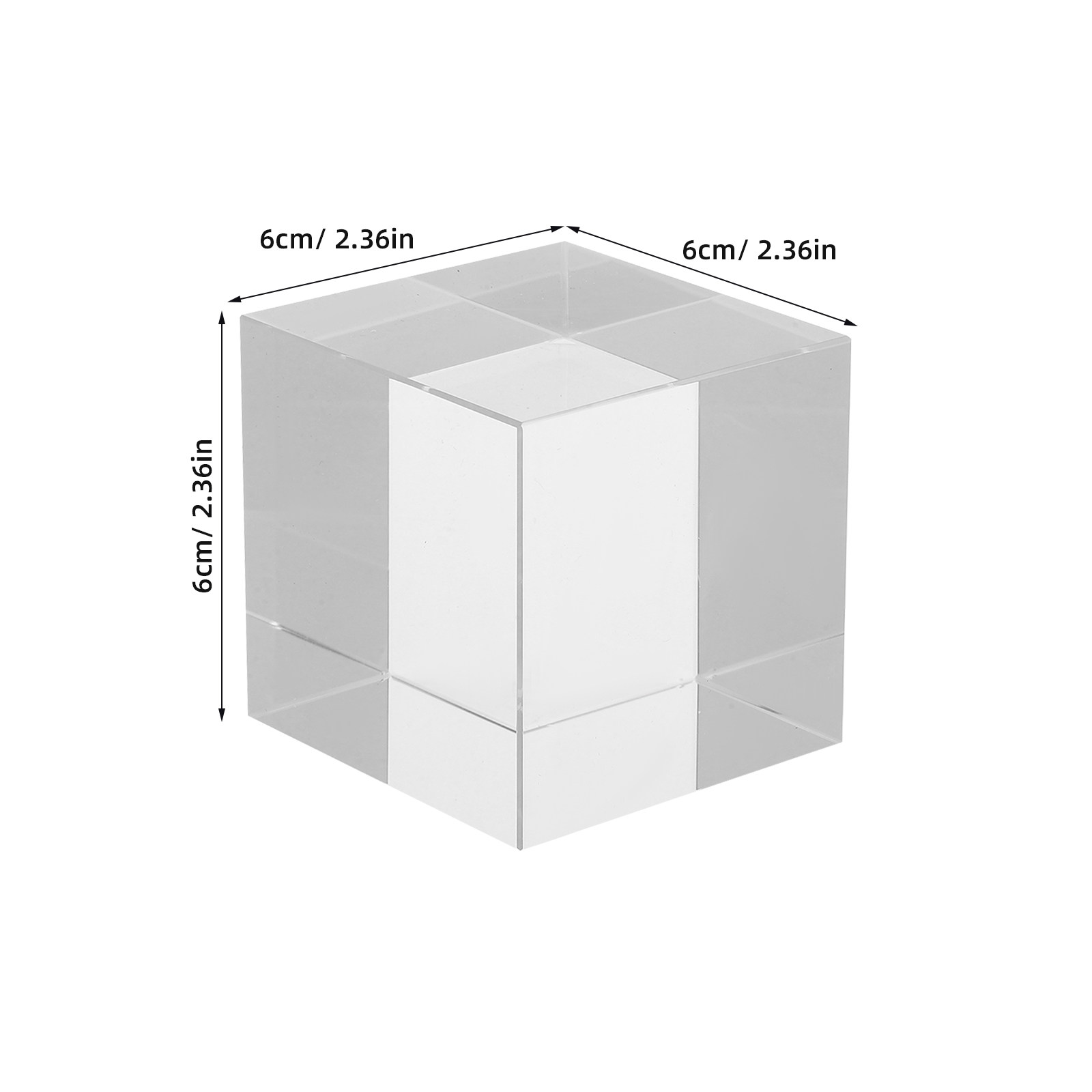 Kwadratowy przezroczysty krysz – Paper Weight Crystal recenzja i cena